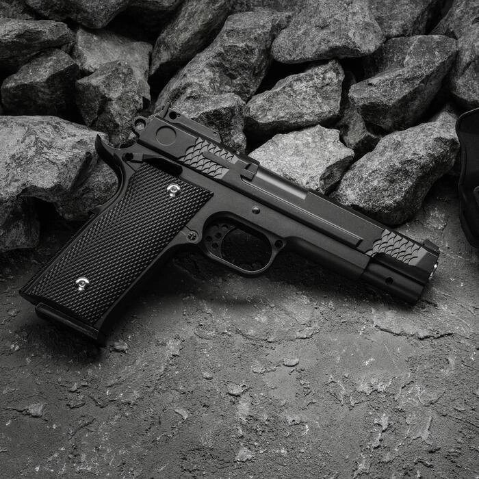 Пистолет пружинный Galaxy Colt G. 20+, с кобурой, цвет черный, 6 мм от компании Интернет-гипермаркет «MOLL» - фото 1