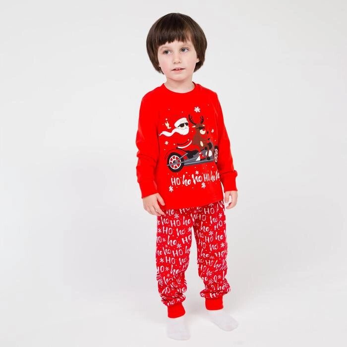 Пижама детская, цвет красный, рост 104 см от компании Интернет-гипермаркет «MOLL» - фото 1