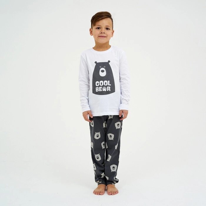 Пижама детская (джемпер, брюки) KAFTAN "Bear" р. 30 (98-104) от компании Интернет-гипермаркет «MOLL» - фото 1