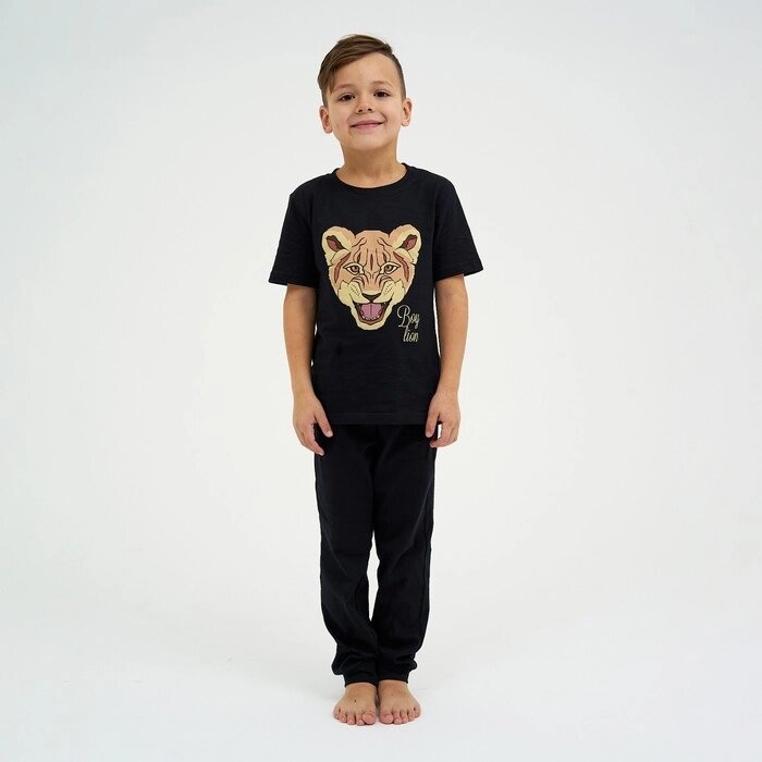 Пижама детская (футболка, брюки) KAFTAN "Lion" р. 30 (98-104) от компании Интернет-гипермаркет «MOLL» - фото 1