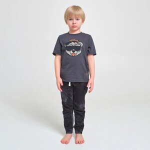 Пижама детская (футболка, брюки) KAFTAN "Trendy" р. 30 (98-104), серый