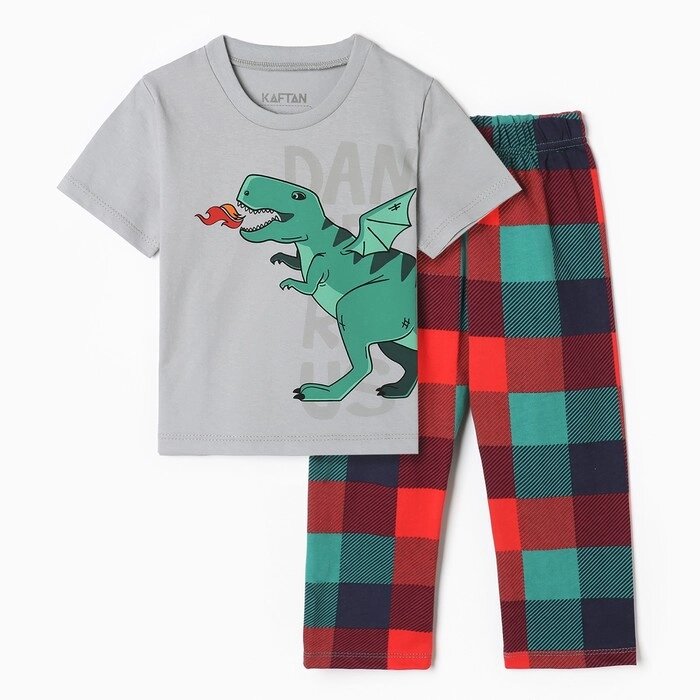 Пижама детская KAFTAN "Дракон", р. 36 (134-140 см) от компании Интернет-гипермаркет «MOLL» - фото 1