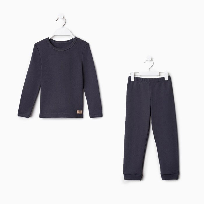 Пижама детская MINAKU, цвет графитовый, рост 104-110 см от компании Интернет-гипермаркет «MOLL» - фото 1