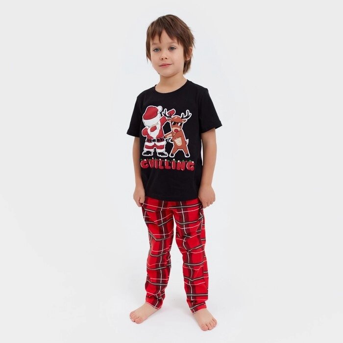 Пижама детская новогодняя  KAFTAN "Chilling", размер 28 (86-92 см) от компании Интернет-гипермаркет «MOLL» - фото 1
