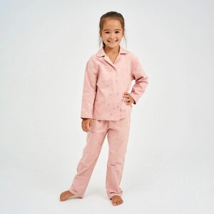 Пижама детская (рубашка, брюки) KAFTAN "Одуванчики", р. 134-140, розовый