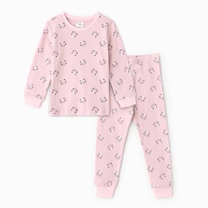 Пижама для девочки, цвет розовый, рост 110-116 см от компании Интернет-гипермаркет «MOLL» - фото 1