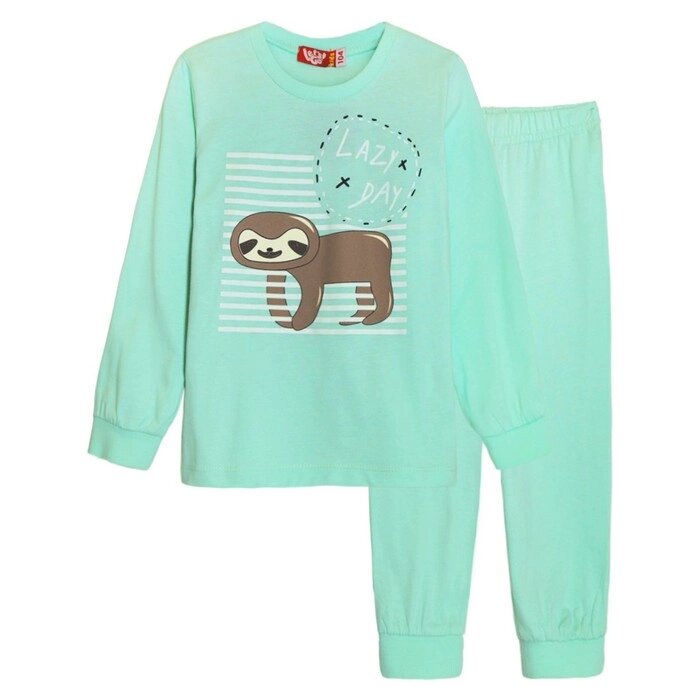 Пижама для девочки, рост 98 см, цвет мятный от компании Интернет-гипермаркет «MOLL» - фото 1