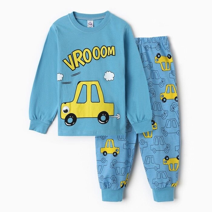 Пижама для мальчика, цвет голубой, рост 104 см от компании Интернет-гипермаркет «MOLL» - фото 1