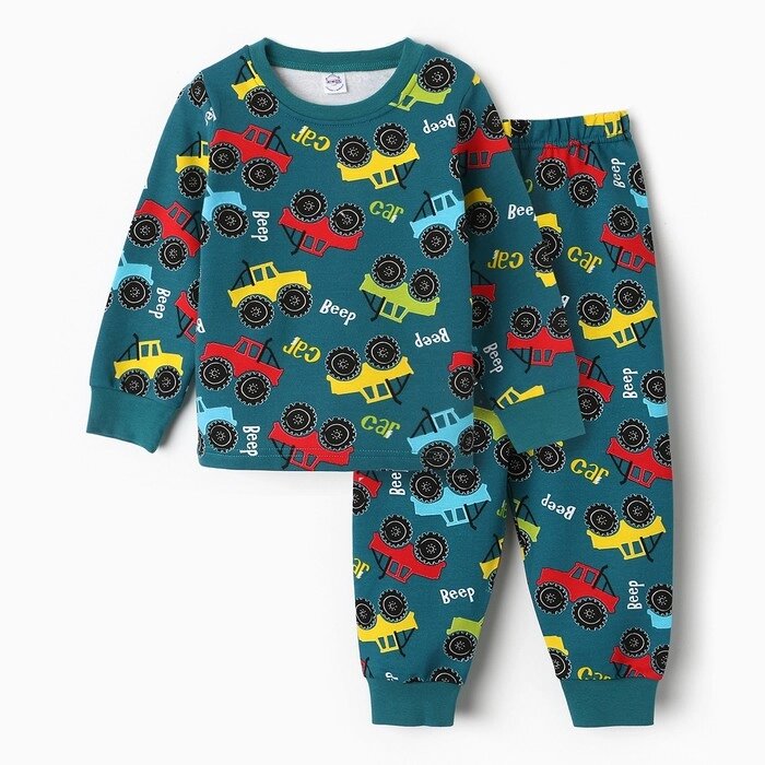 Пижама для мальчика, цвет изумрудный, рост 116 см от компании Интернет-гипермаркет «MOLL» - фото 1