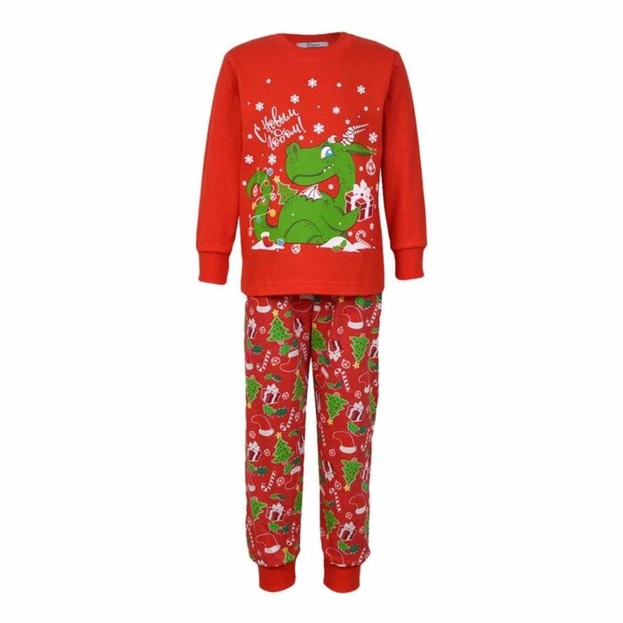 Пижама для мальчика, цвет красный, рост 86 см от компании Интернет-гипермаркет «MOLL» - фото 1
