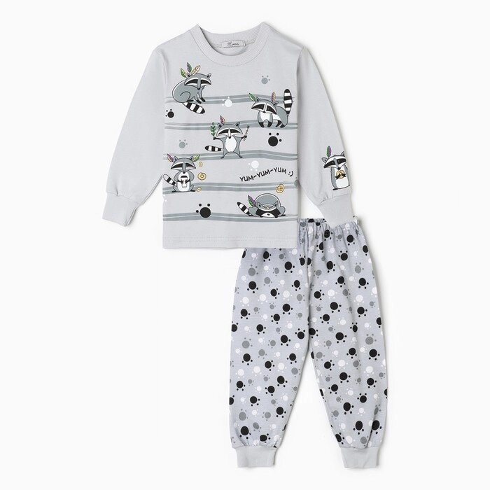 Пижама для мальчика, цвет серый, рост 116 см от компании Интернет-гипермаркет «MOLL» - фото 1