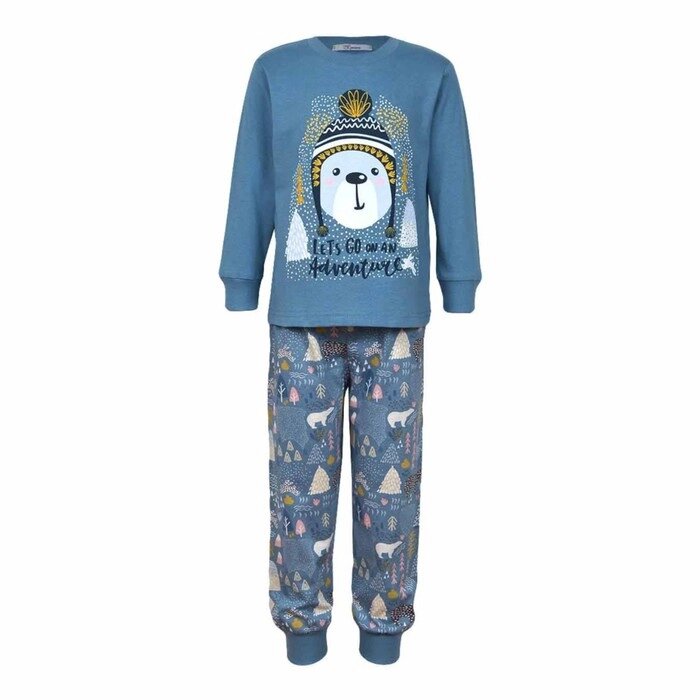 Пижама для мальчика, цвет синий, рост 116 см от компании Интернет-гипермаркет «MOLL» - фото 1