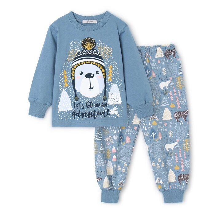 Пижама для мальчика, цвет синий, рост 134 см от компании Интернет-гипермаркет «MOLL» - фото 1