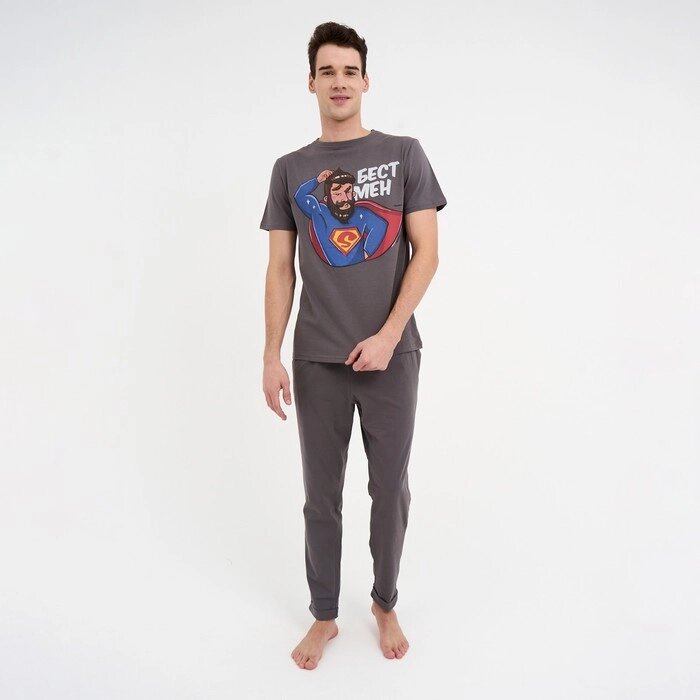 Пижама мужская KAFTAN "Бест мен" р. 54 от компании Интернет-гипермаркет «MOLL» - фото 1
