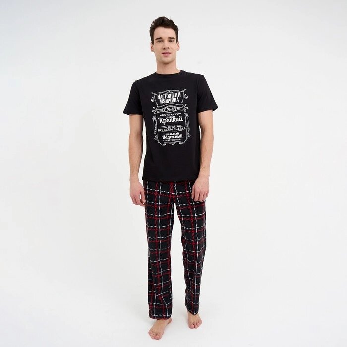 Пижама мужская KAFTAN "Настоящий мужчина" р. 48 от компании Интернет-гипермаркет «MOLL» - фото 1