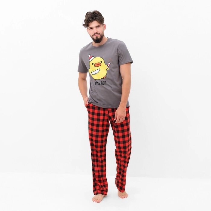 Пижама мужская KAFTAN "Радуйся" р. 54 от компании Интернет-гипермаркет «MOLL» - фото 1