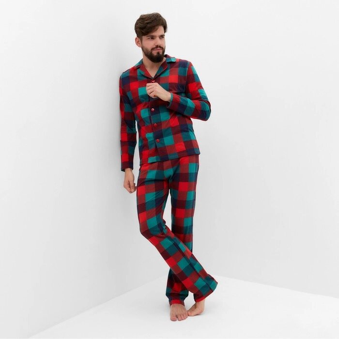 Пижама мужская KAFTAN Xmas mood, р. 56 от компании Интернет-гипермаркет «MOLL» - фото 1