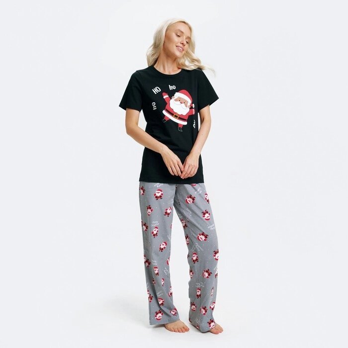 Пижама новогодняя женская (футболка и брюки) KAFTAN "Дед мороз", размер 40-42 от компании Интернет-гипермаркет «MOLL» - фото 1