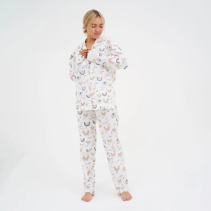 Пижама (рубашка, брюки) женская KAFTAN "Радуга" р. 40-42 от компании Интернет-гипермаркет «MOLL» - фото 1