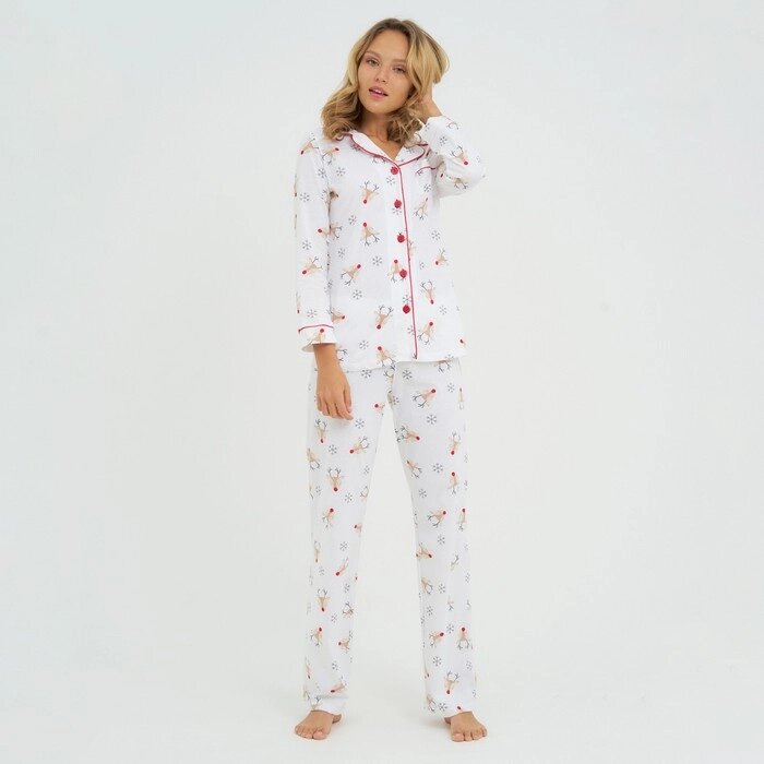 Пижама женская (рубашка и брюки) KAFTAN "Deers" р. 40-42 от компании Интернет-гипермаркет «MOLL» - фото 1