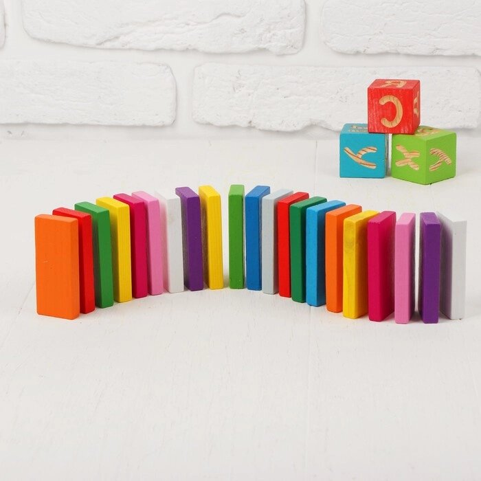 Плашки цветные, 28 элементов от компании Интернет-гипермаркет «MOLL» - фото 1