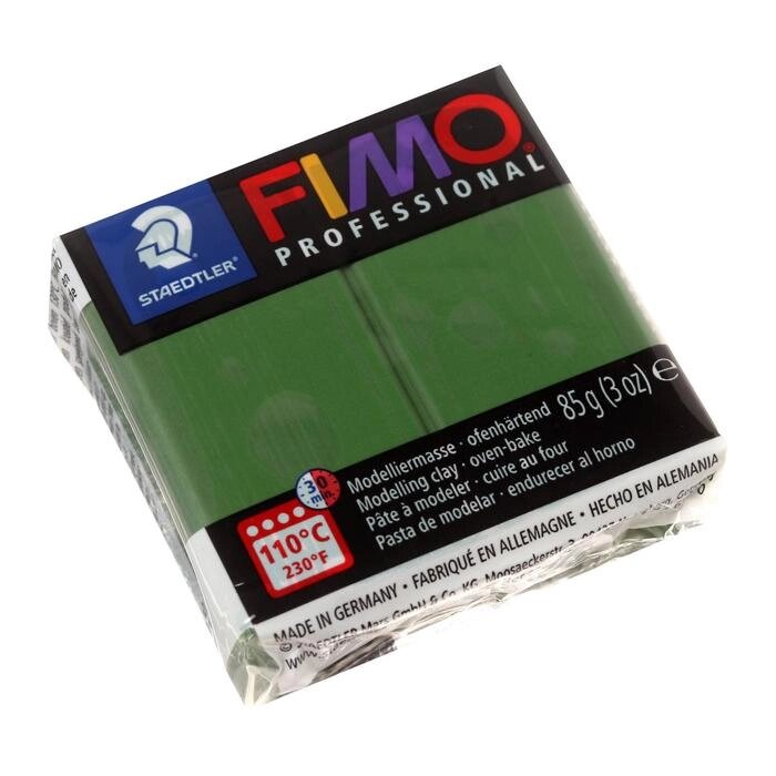 Пластика - полимерная глина FIMO professional, 85 г, зелёный лист от компании Интернет-гипермаркет «MOLL» - фото 1