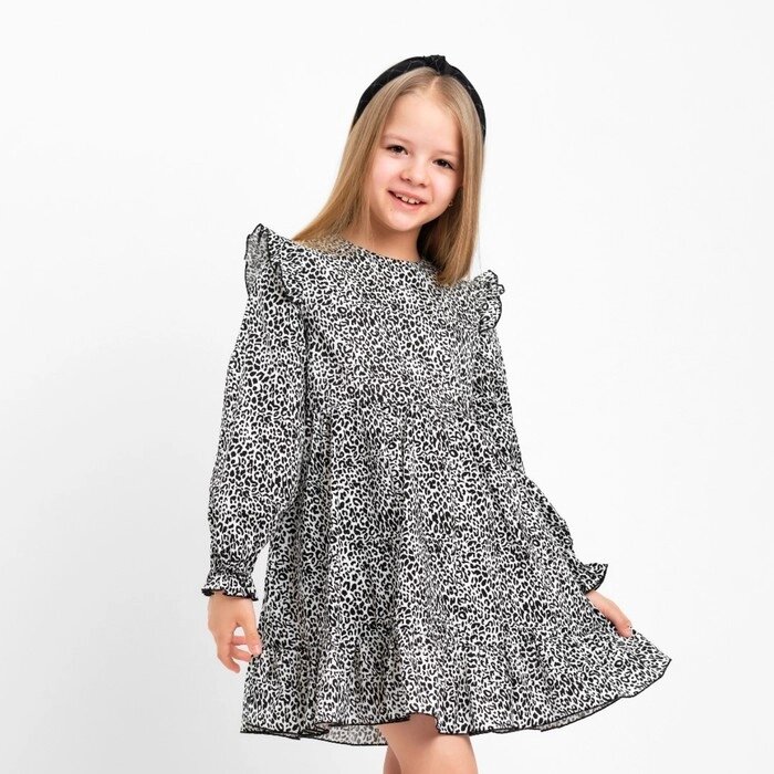 Платье детское KAFTAN "Леопард", р. 30 (98-104 см) от компании Интернет-гипермаркет «MOLL» - фото 1