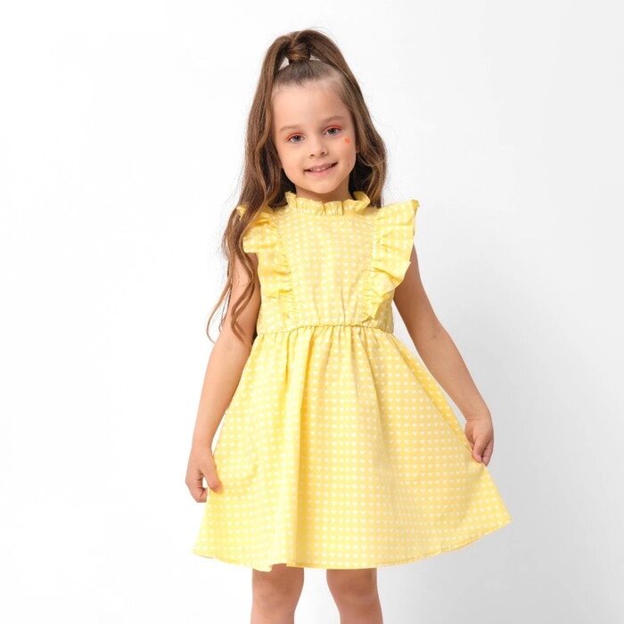 Платье детское с крылышками KAFTAN, р. 30 (98-104 см), жёлтый от компании Интернет-гипермаркет «MOLL» - фото 1