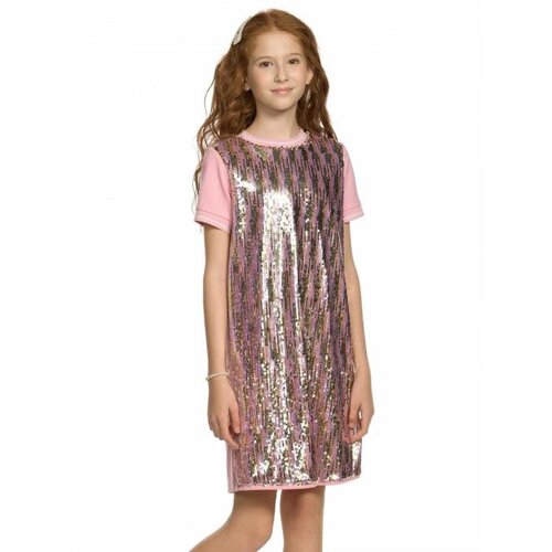 Платье для девочек, рост 116 см, цвет розовый
