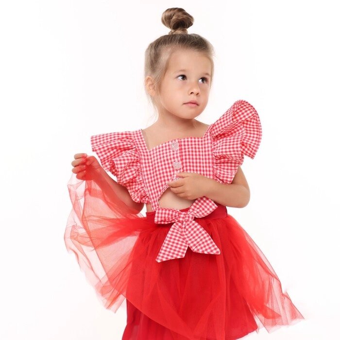 Платье для девочки, цвет красный, рост 92см от компании Интернет-гипермаркет «MOLL» - фото 1