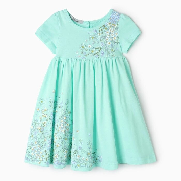 Платье для девочки, цвет мятный, рост 80 см от компании Интернет-гипермаркет «MOLL» - фото 1