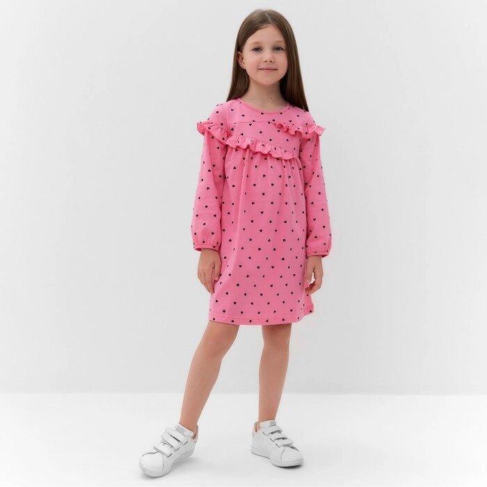 Платье для девочки, цвет розовый, рост 116 см от компании Интернет-гипермаркет «MOLL» - фото 1
