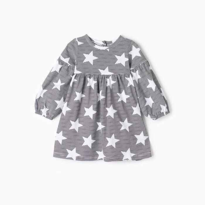 Платье для девочки, цвет серый, рост 128 см от компании Интернет-гипермаркет «MOLL» - фото 1