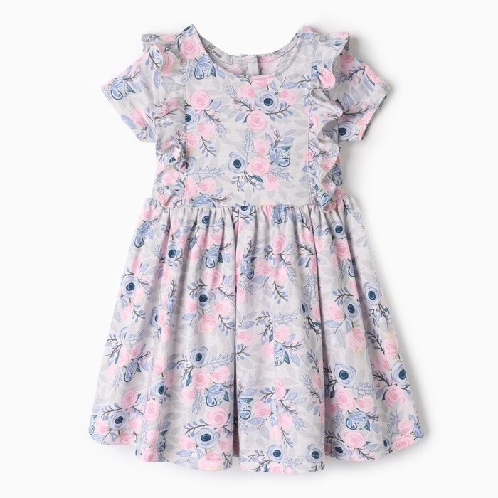 Платье для девочки, цвет серый, рост 80 см от компании Интернет-гипермаркет «MOLL» - фото 1