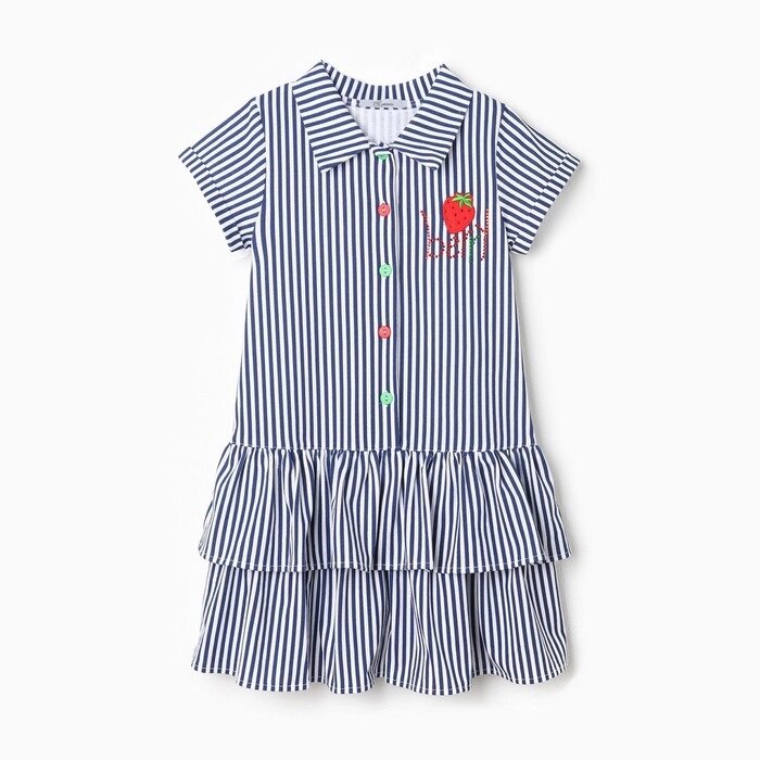 Платье для девочки, цвет синий, рост 104 см от компании Интернет-гипермаркет «MOLL» - фото 1