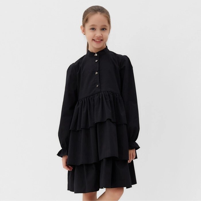 Платье для девочки MINAKU цвет чёрный, рост 110 см от компании Интернет-гипермаркет «MOLL» - фото 1