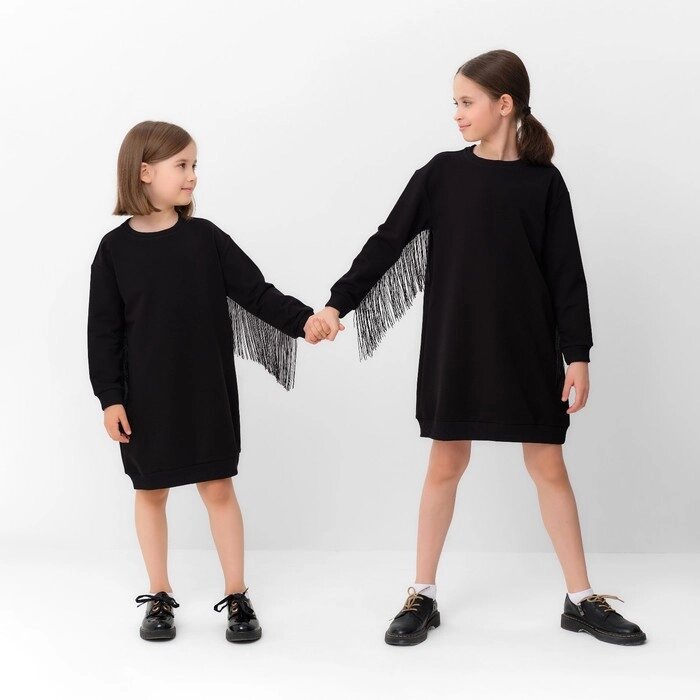 Платье для девочки MINAKU, цвет чёрный, рост 122 см от компании Интернет-гипермаркет «MOLL» - фото 1