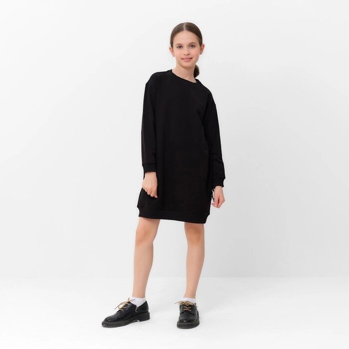Платье для девочки MINAKU, цвет чёрный, рост 146 см от компании Интернет-гипермаркет «MOLL» - фото 1