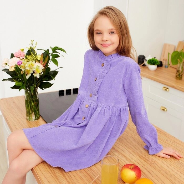 Платье для девочки MINAKU цвет фиолетовый, р-р 104 от компании Интернет-гипермаркет «MOLL» - фото 1