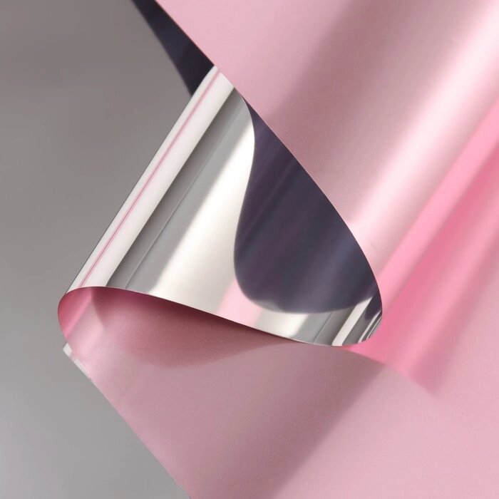 Пленка для цветов,"Металлик", 0,58х10м, розовый от компании Интернет-гипермаркет «MOLL» - фото 1