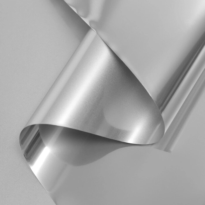 Пленка для цветов,"Металлик", 0,58х10м, серебро от компании Интернет-гипермаркет «MOLL» - фото 1