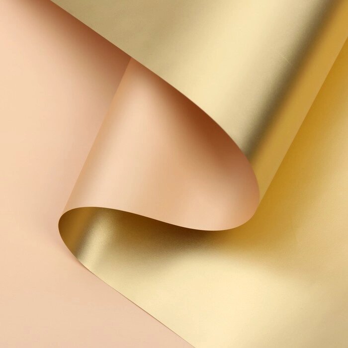 Пленка для цветов "Пленка с золотом", цвет коричневый, 58 см х 5 м от компании Интернет-гипермаркет «MOLL» - фото 1