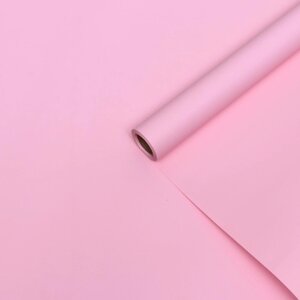 Пленка для цветов тонированная, матовая, розовый, 0,5 х 10 м, 65 мкм