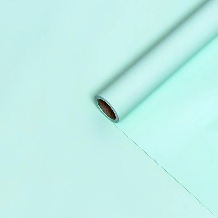 Пленка матовая, 65 микрон, пастельный зелёный, 58см*10м от компании Интернет-гипермаркет «MOLL» - фото 1
