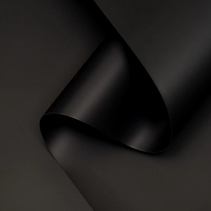 Пленка матовая, базовые цвета, чёрная, 57см*10м от компании Интернет-гипермаркет «MOLL» - фото 1