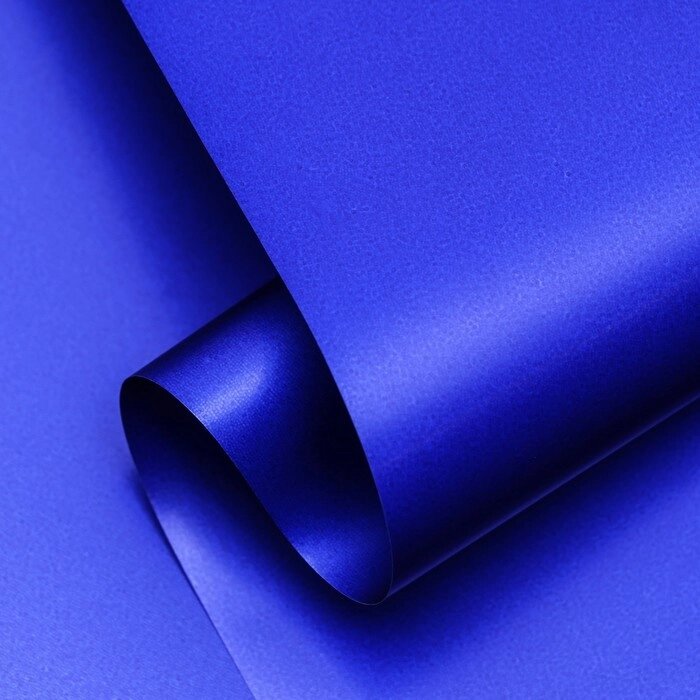 Пленка матовая, базовые цвета, синяя, 57см*10м от компании Интернет-гипермаркет «MOLL» - фото 1