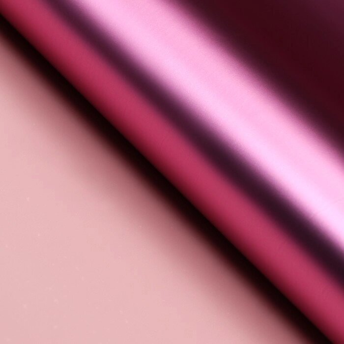 Плёнка матовая двухсторонняя "Цветной блеск" розовая пудра, 0,58 х 10 м от компании Интернет-гипермаркет «MOLL» - фото 1