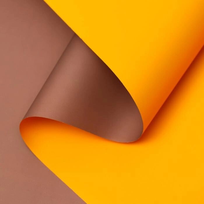Пленка матовая, шоколадный, оранжевый, 0.58 х 10 м от компании Интернет-гипермаркет «MOLL» - фото 1