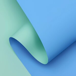 Пленка матовая, светло-бирюзовый, голубой, 0.58 х 10 м