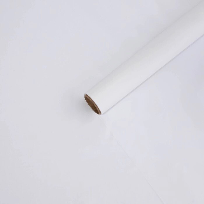 Пленка тишью влагостойкая "Белый" 0,6x8 м 30мкм от компании Интернет-гипермаркет «MOLL» - фото 1